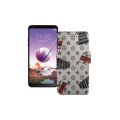 Чохол-книжка з екошкіри для телефону LG Q Stylo 4