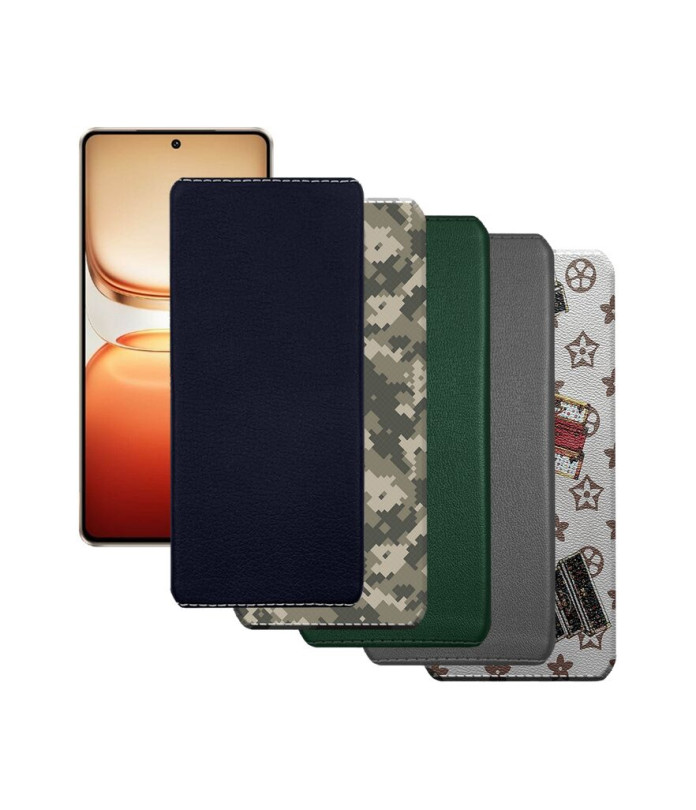 Накладка з екошкіри для телефону Vivo iQOO Z10 Turbo Pro