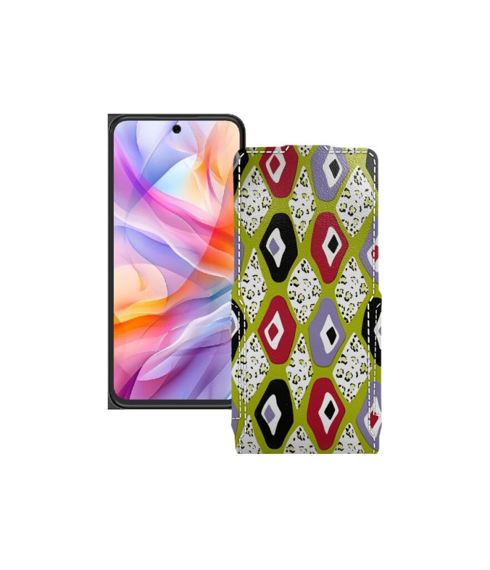 Чохол-флип з екошкіри для телефону ZTE Blade V70 Design