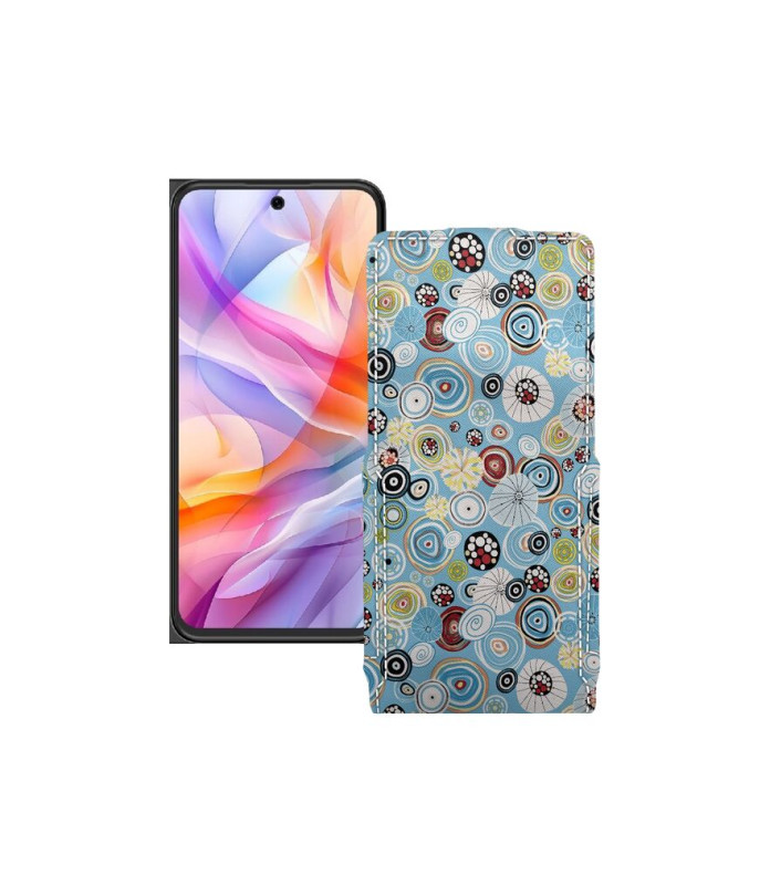 Чохол-флип з екошкіри для телефону ZTE Blade V70 Design