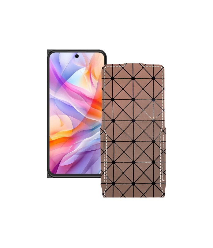 Чохол-флип з екошкіри для телефону ZTE Blade V70 Design