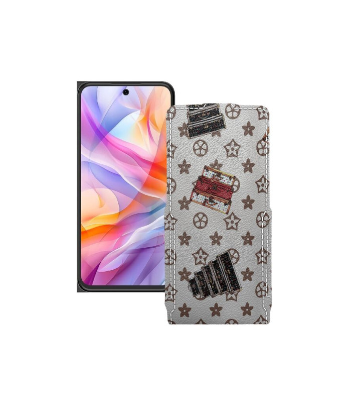 Чохол-флип з екошкіри для телефону ZTE Blade V70 Design