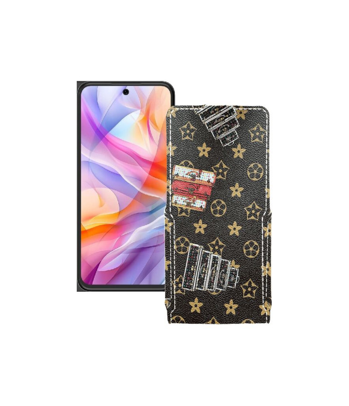 Чохол-флип з екошкіри для телефону ZTE Blade V70 Design