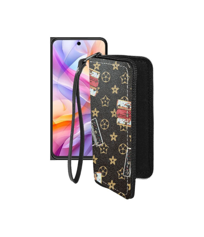 Чохол-гаманець з екошкіри для телефону ZTE Blade V70 Design