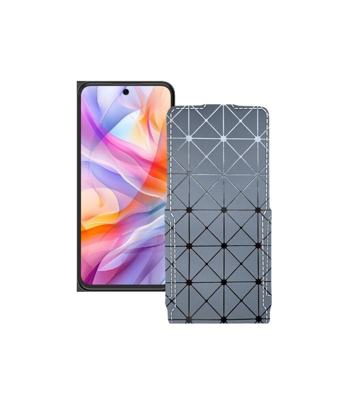 Чохол-флип з екошкіри для телефону ZTE Blade V70 Design