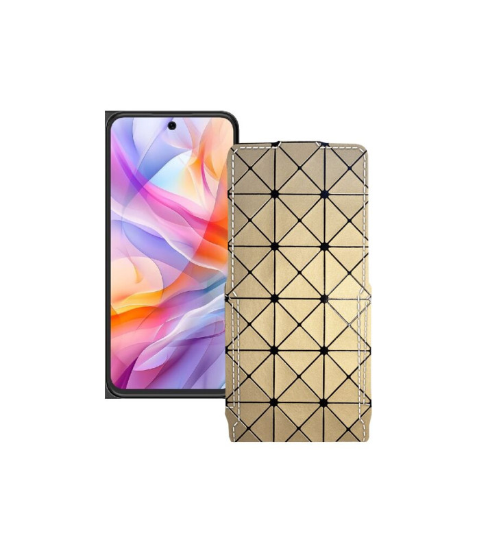 Чохол-флип з екошкіри для телефону ZTE Blade V70 Design