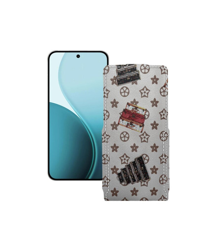 Чохол-флип з екошкіри для телефону OPPO Reno14