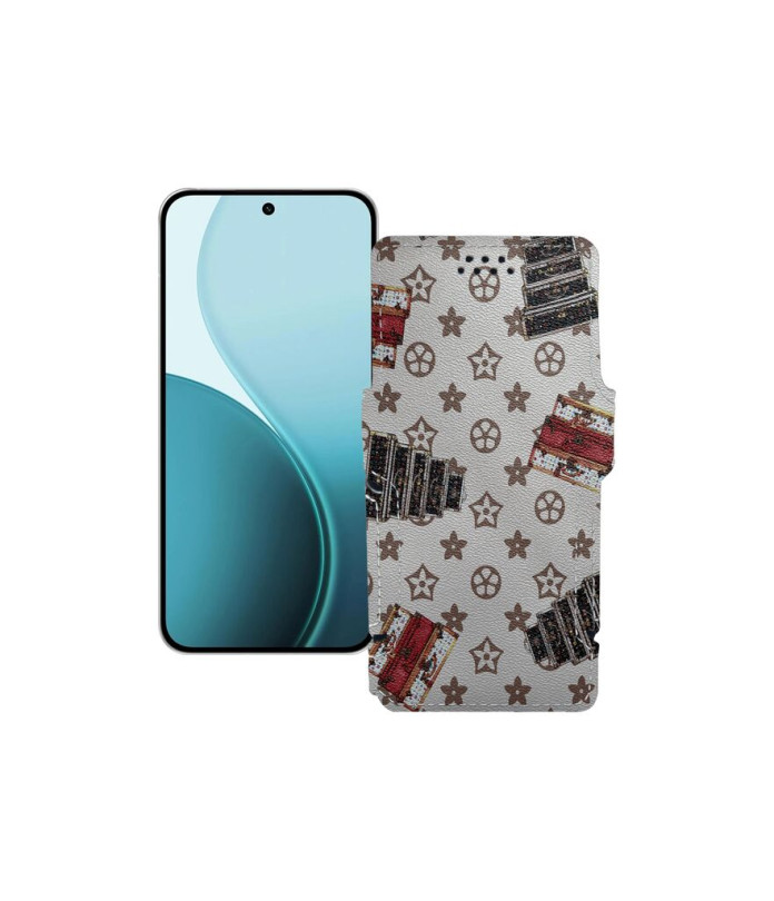 Чохол-книжка з екошкіри для телефону OPPO Reno14