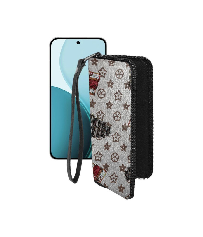 Чохол-гаманець з екошкіри для телефону OPPO Reno14