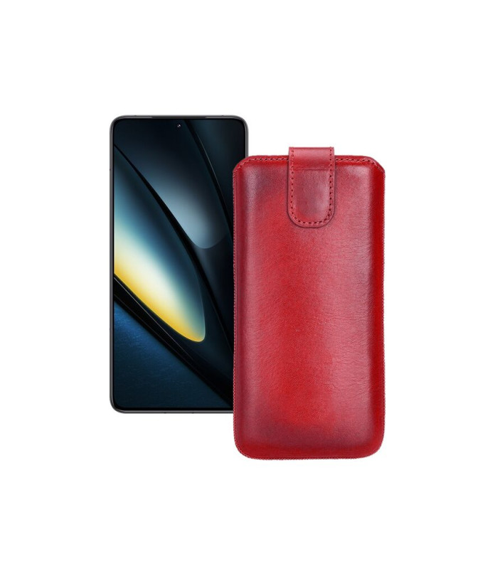 Витяжка з екошкіри для телефону Xiaomi Poco F6 Pro