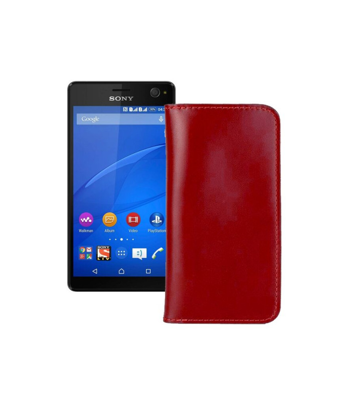 Портмоне з шкіри для телефону Sony Xperia C4 E5333