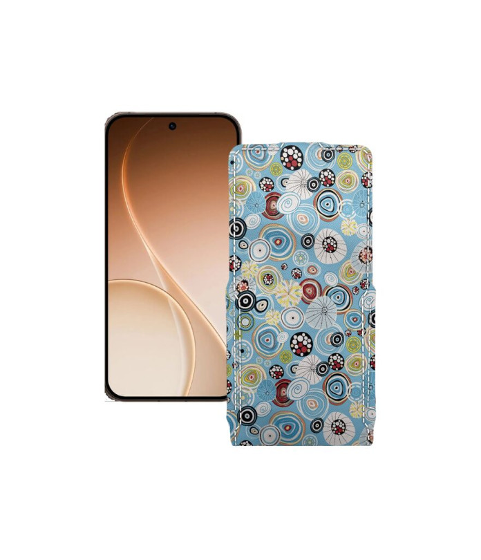 Чохол-флип з екошкіри для телефону OPPO Reno15