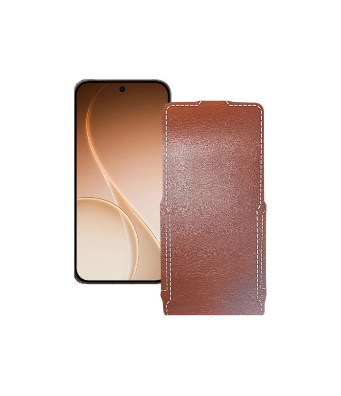 Чохол-флип з екошкіри для телефону OPPO Reno15