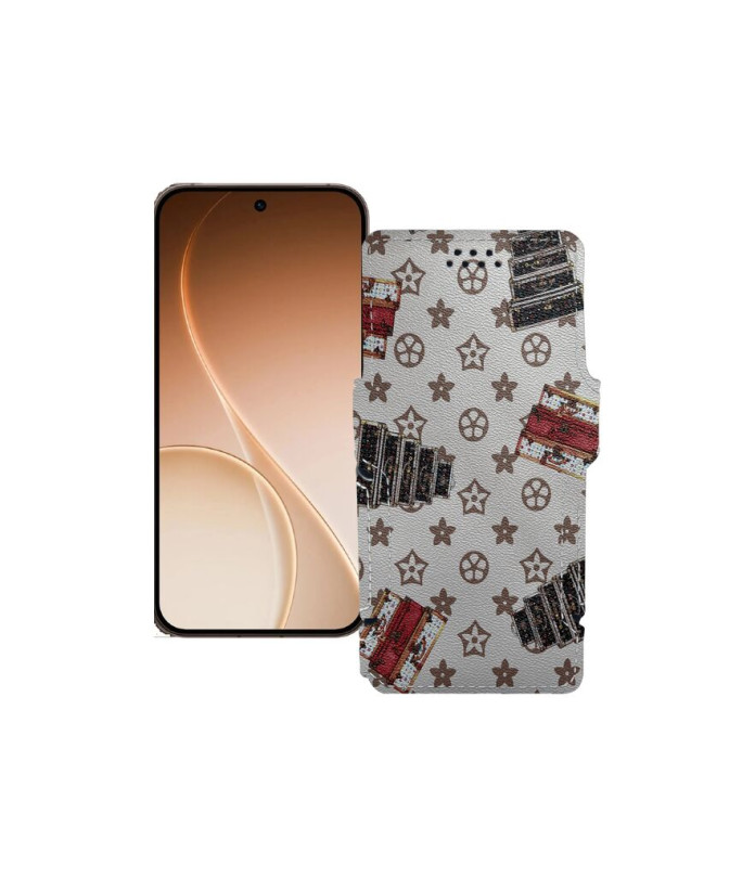 Чохол-книжка з екошкіри для телефону OPPO Reno15