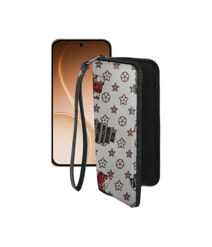 Чохол-гаманець з екошкіри для телефону OPPO Reno15