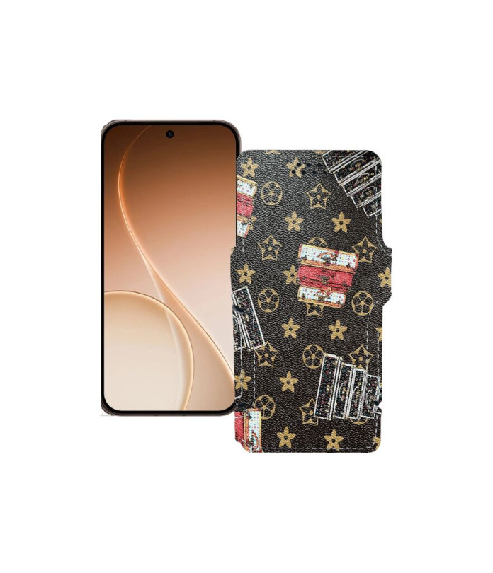 Чохол-книжка з екошкіри для телефону OPPO Reno15