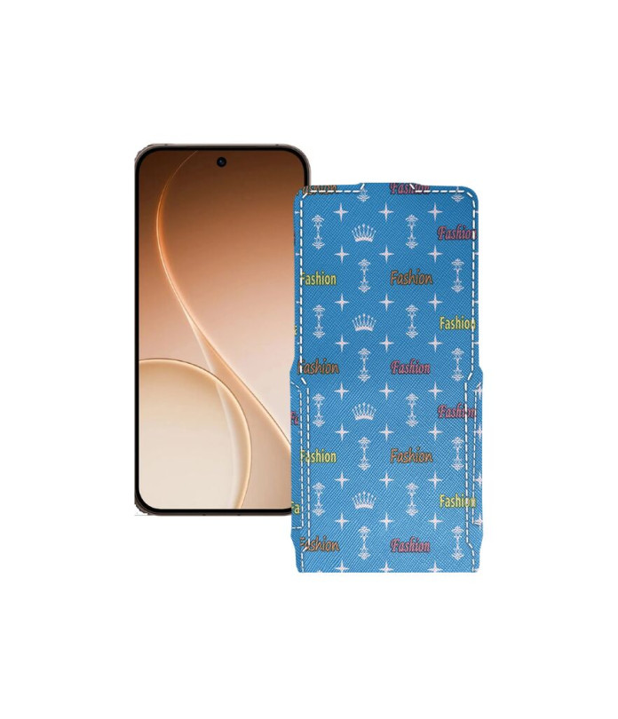 Чохол-флип з екошкіри для телефону OPPO Reno15