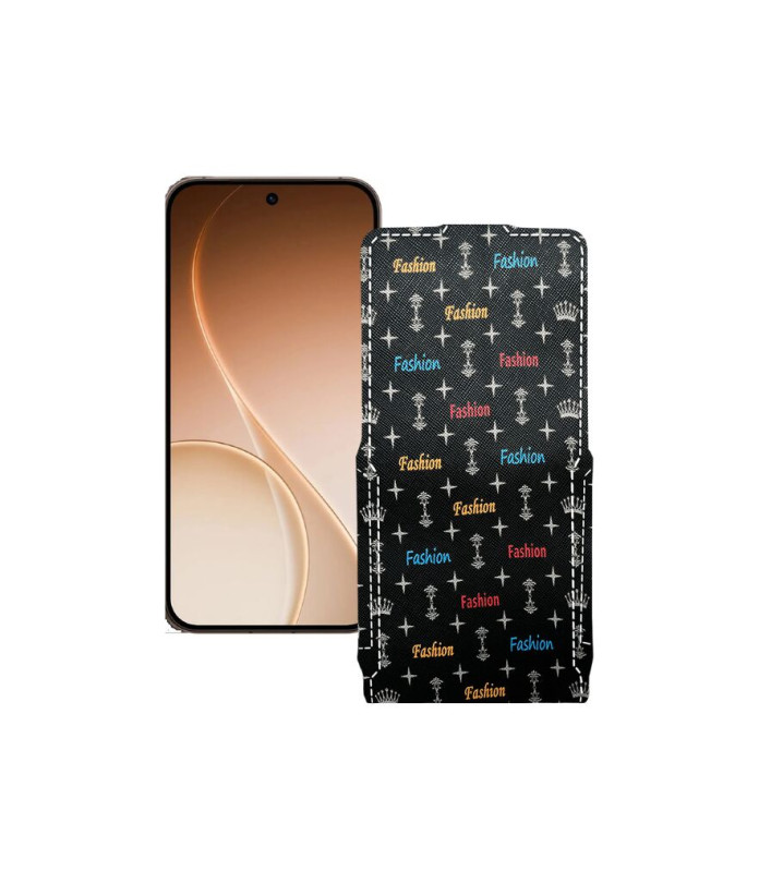 Чохол-флип з екошкіри для телефону OPPO Reno15