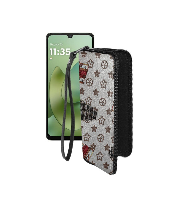 Чохол-гаманець з екошкіри для телефону Motorola Moto G06 Power 5G