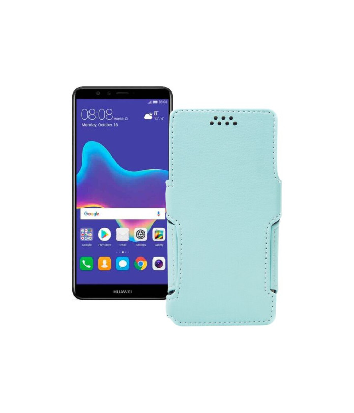 Чохол-книжка з екошкіри для телефону Huawei Y9 2018