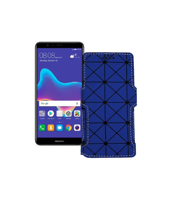 Чохол-книжка з екошкіри для телефону Huawei Y9 2018