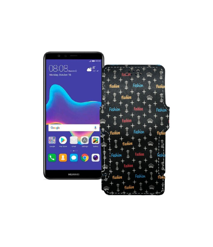 Чохол-книжка з екошкіри для телефону Huawei Y9 2018