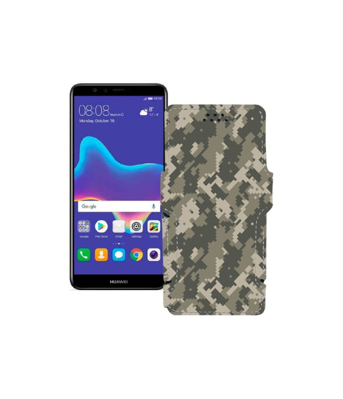 Чохол-книжка з екошкіри для телефону Huawei Y9 2018