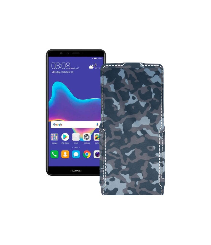 Чохол-флип з екошкіри для телефону Huawei Y9 2018