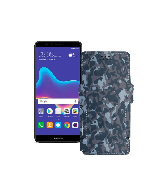 Чохол-книжка з екошкіри для телефону Huawei Y9 2018