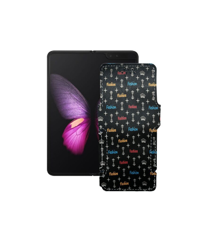 Чохол-книжка з екошкіри для телефону Samsung Galaxy Fold (SM-F900)