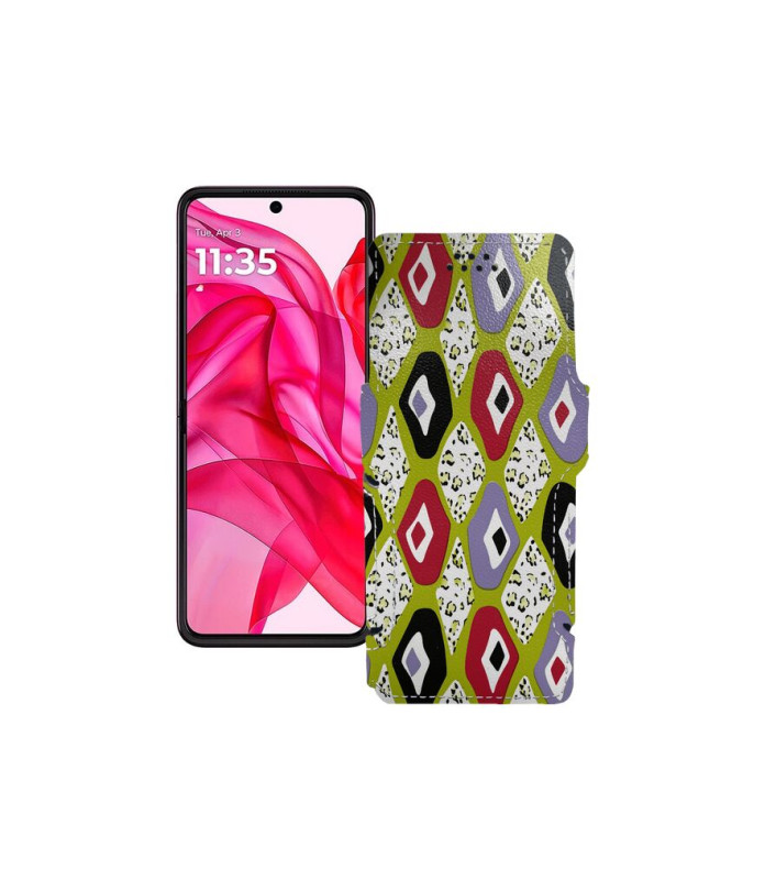 Чохол-книжка з екошкіри для телефону Motorola Razr 50 Ultra