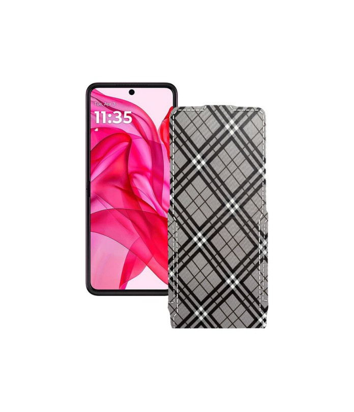 Чохол-флип з екошкіри для телефону Motorola Razr 50 Ultra