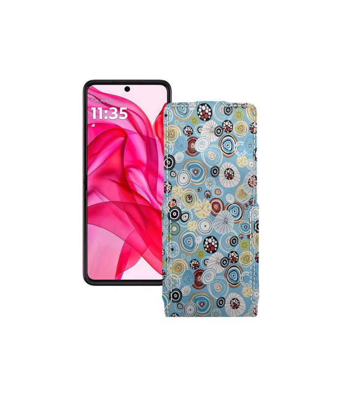 Чохол-флип з екошкіри для телефону Motorola Razr 50 Ultra