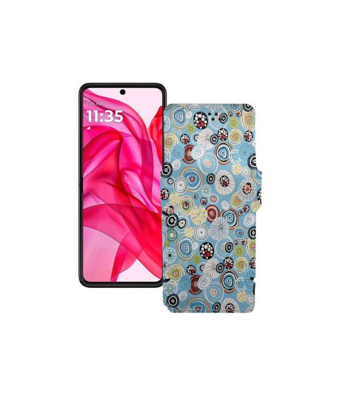 Чохол-книжка з екошкіри для телефону Motorola Razr 50 Ultra