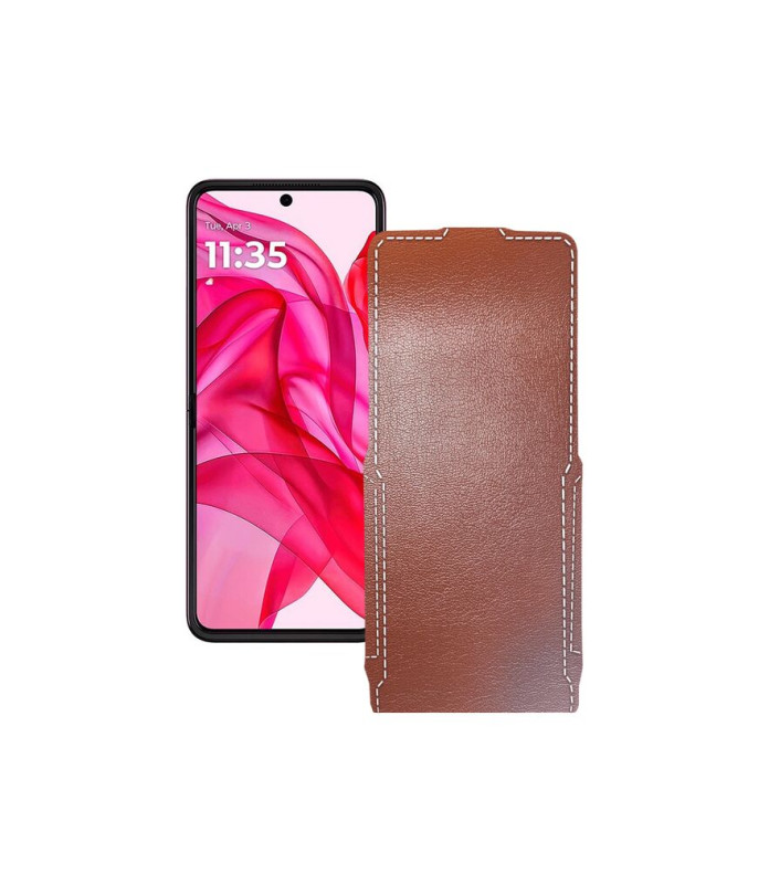 Чохол-флип з екошкіри для телефону Motorola Razr 50 Ultra