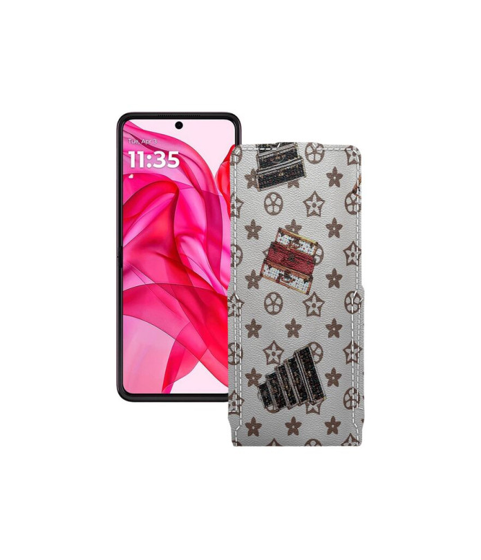Чохол-флип з екошкіри для телефону Motorola Razr 50 Ultra