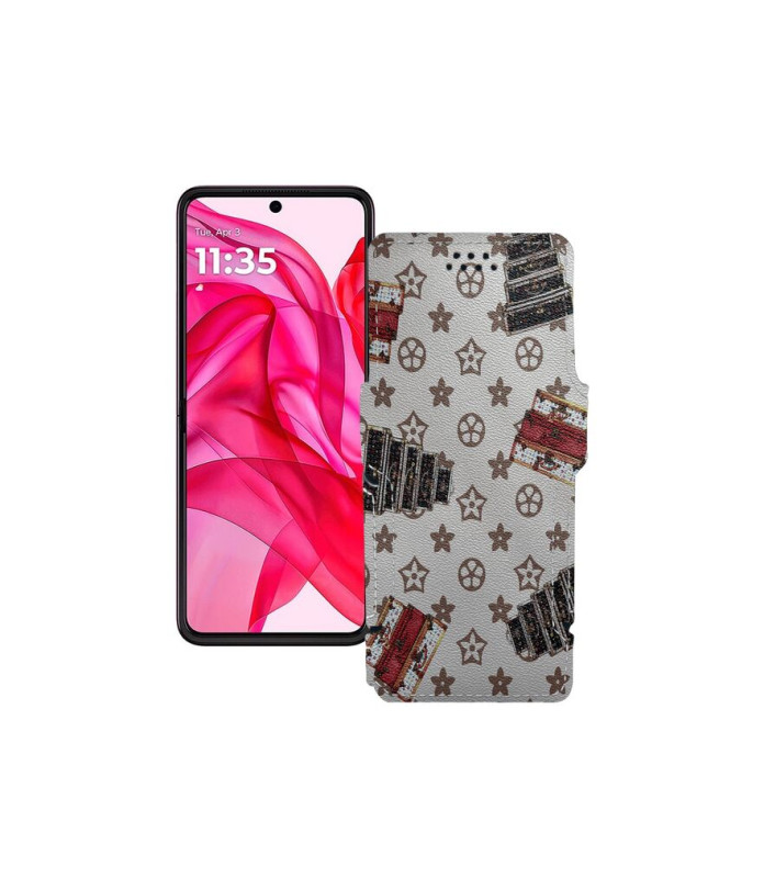 Чохол-книжка з екошкіри для телефону Motorola Razr 50 Ultra