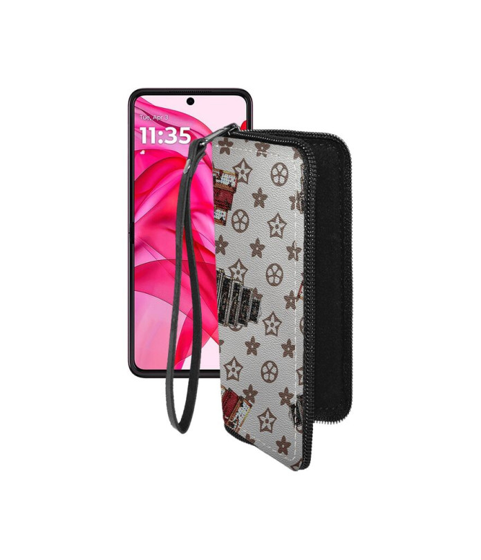 Чохол-гаманець з екошкіри для телефону Motorola Razr 50 Ultra