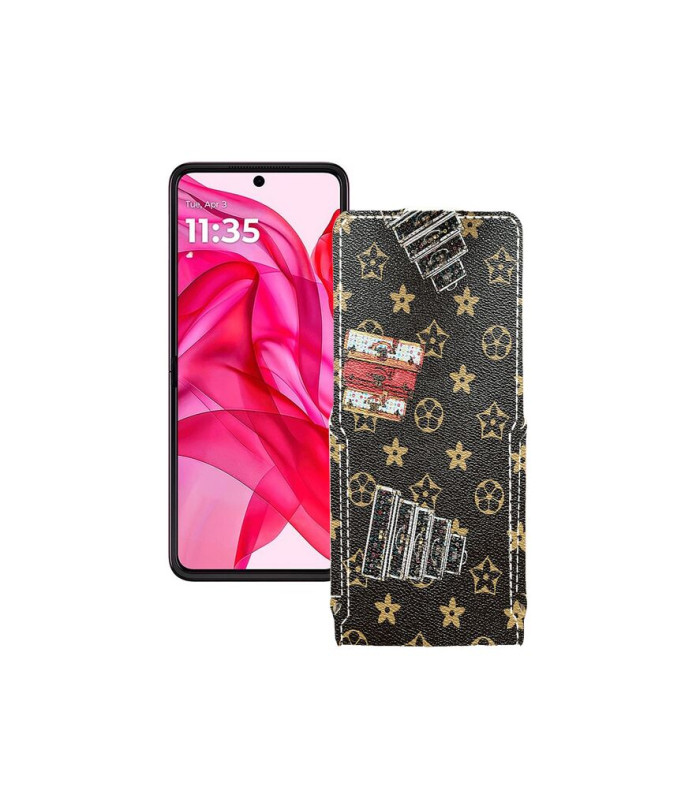 Чохол-флип з екошкіри для телефону Motorola Razr 50 Ultra
