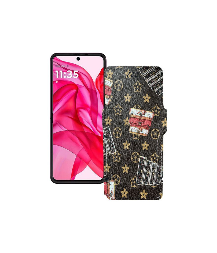 Чохол-книжка з екошкіри для телефону Motorola Razr 50 Ultra