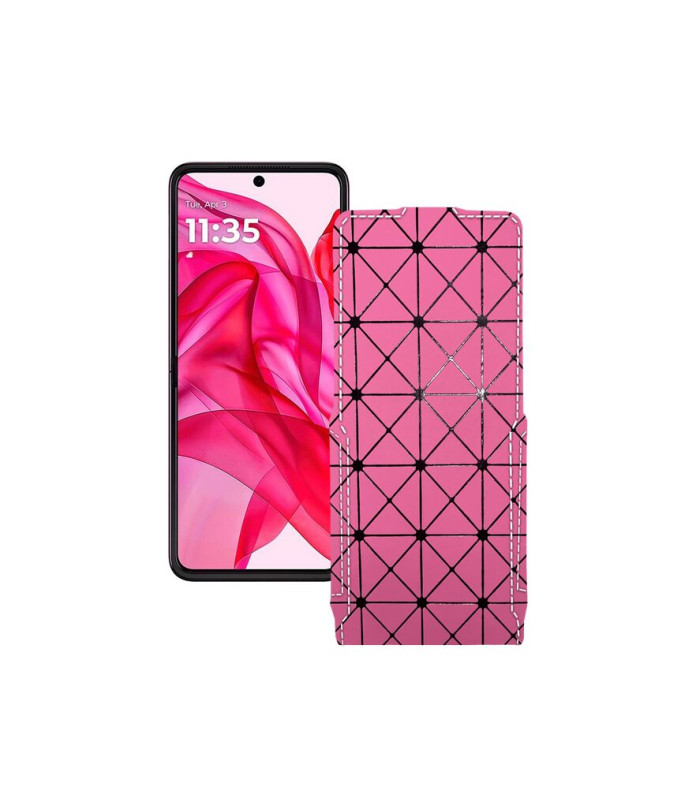 Чохол-флип з екошкіри для телефону Motorola Razr 50 Ultra