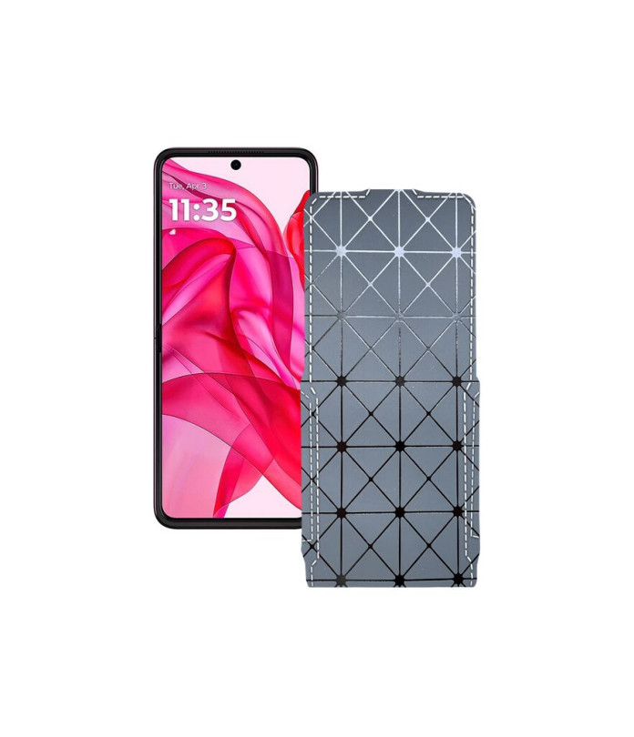 Чохол-флип з екошкіри для телефону Motorola Razr 50 Ultra