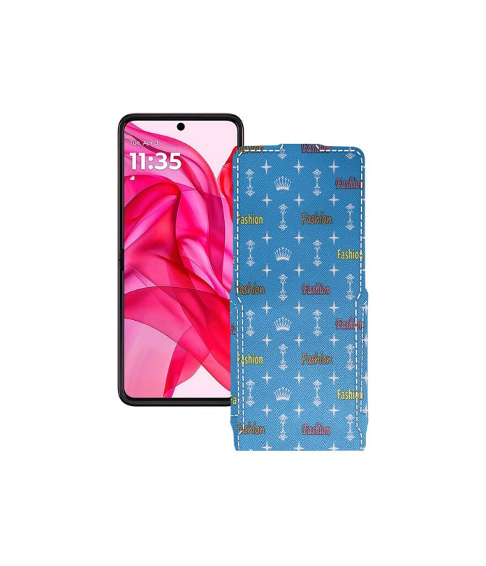 Чохол-флип з екошкіри для телефону Motorola Razr 50 Ultra