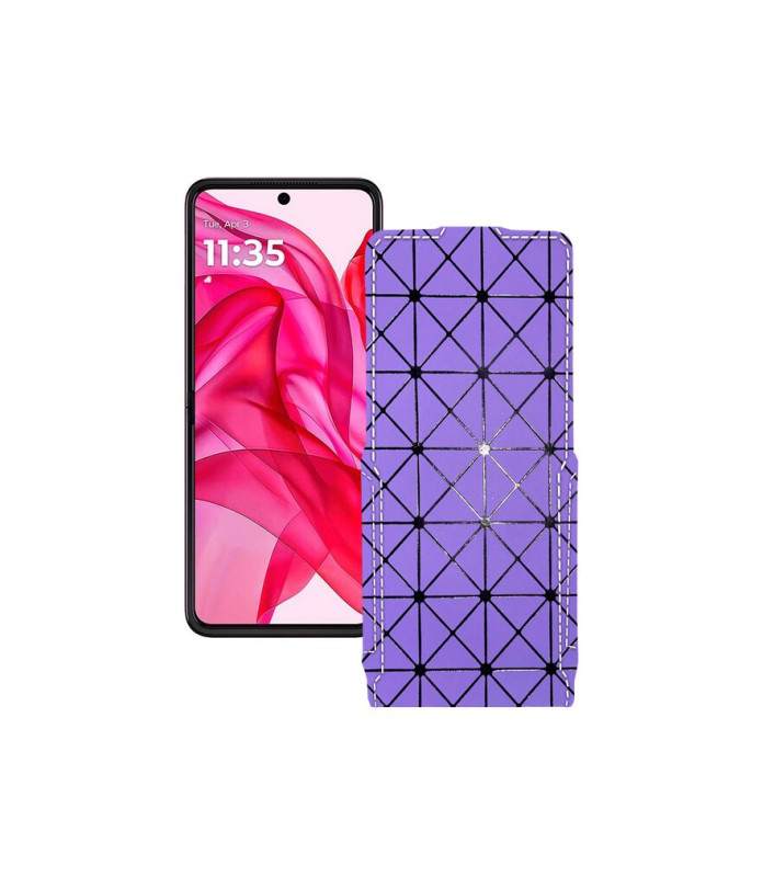 Чохол-флип з екошкіри для телефону Motorola Razr 50 Ultra