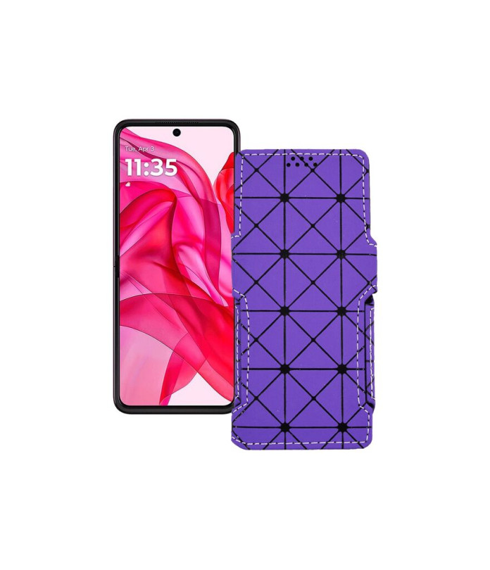 Чохол-книжка з екошкіри для телефону Motorola Razr 50 Ultra