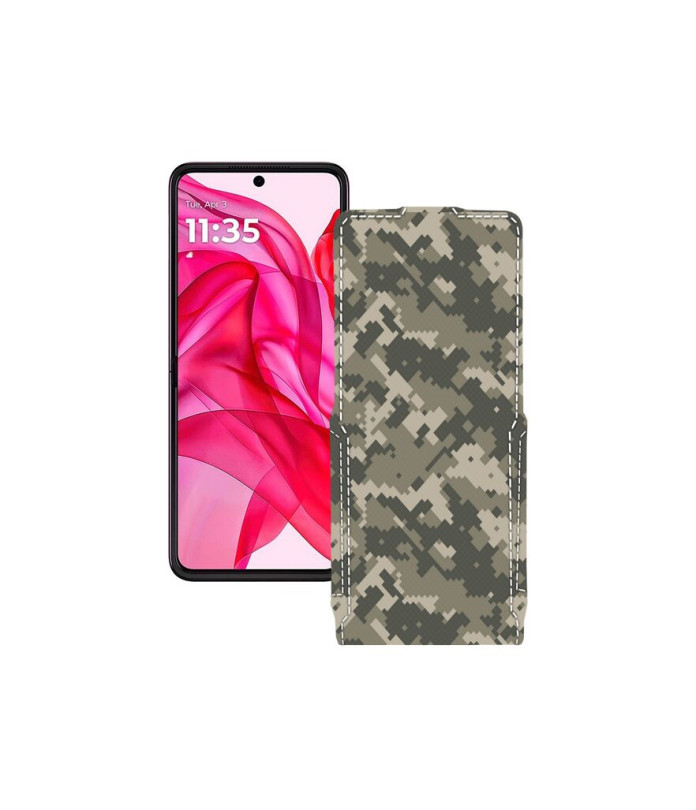 Чохол-флип з екошкіри для телефону Motorola Razr 50 Ultra