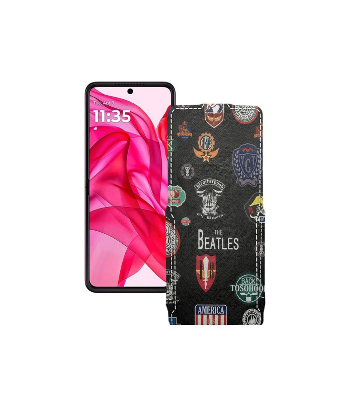 Чохол-флип з екошкіри для телефону Motorola Razr 50 Ultra