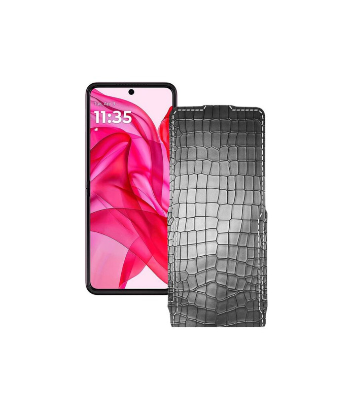 Чохол-флип з екошкіри для телефону Motorola Razr 50 Ultra