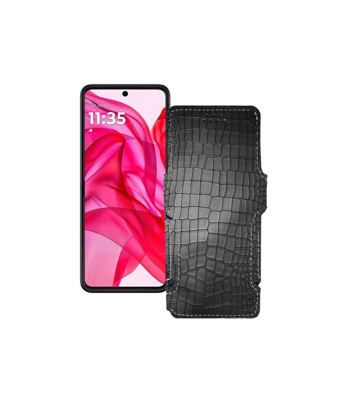 Чохол-книжка з екошкіри для телефону Motorola Razr 50 Ultra