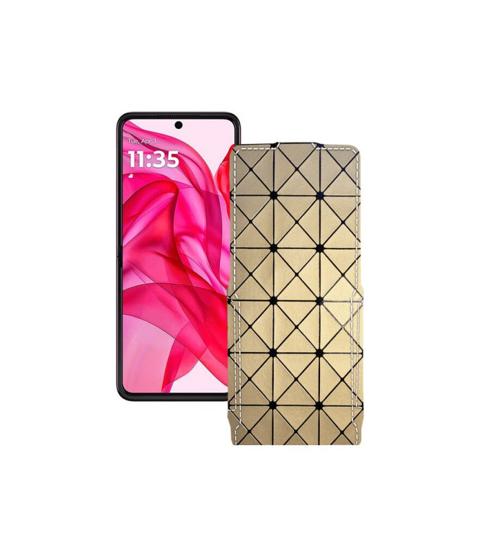 Чохол-флип з екошкіри для телефону Motorola Razr 50 Ultra
